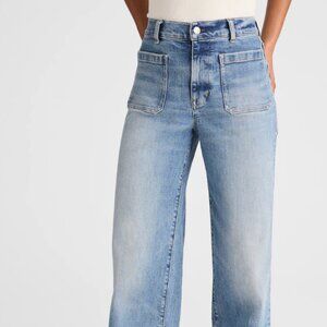 Madewell - The Petite Emmett Wide-Leg Jean: Patch Pocket Size 27